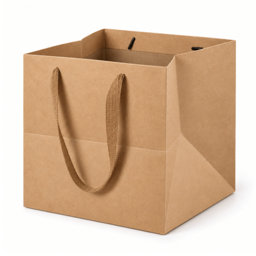 Papierowa torba prezentowa KRAFT 30x30x30 cm NA KOSZ PREZENTOWY