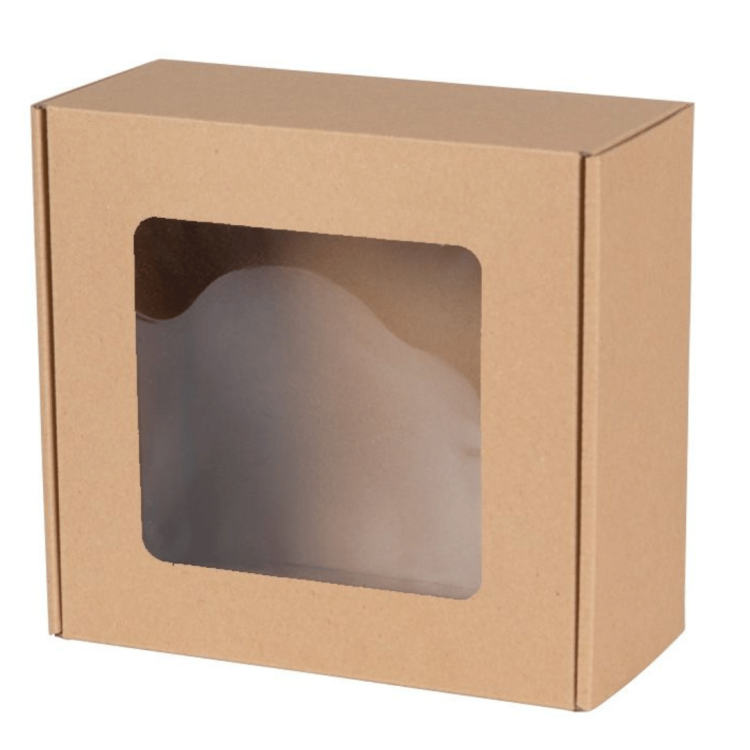 PUDEŁKO FASONOWE Z OKIENKIEM 200X200X100MM
