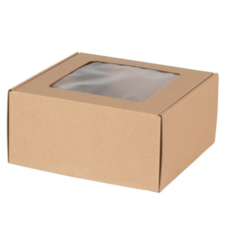 PUDEŁKO FASONOWE Z OKIENKIEM 200X200X100MM