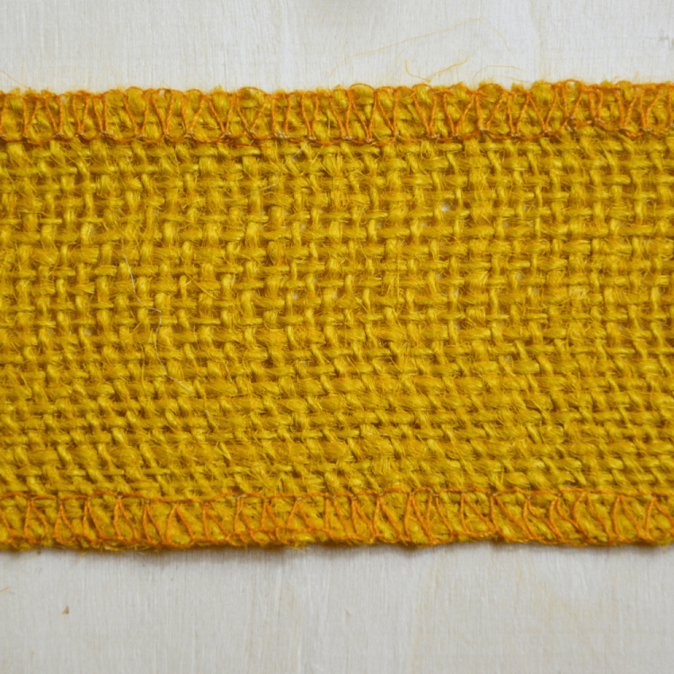 Wstążka taśma jutowa żółta 5cm x 10m