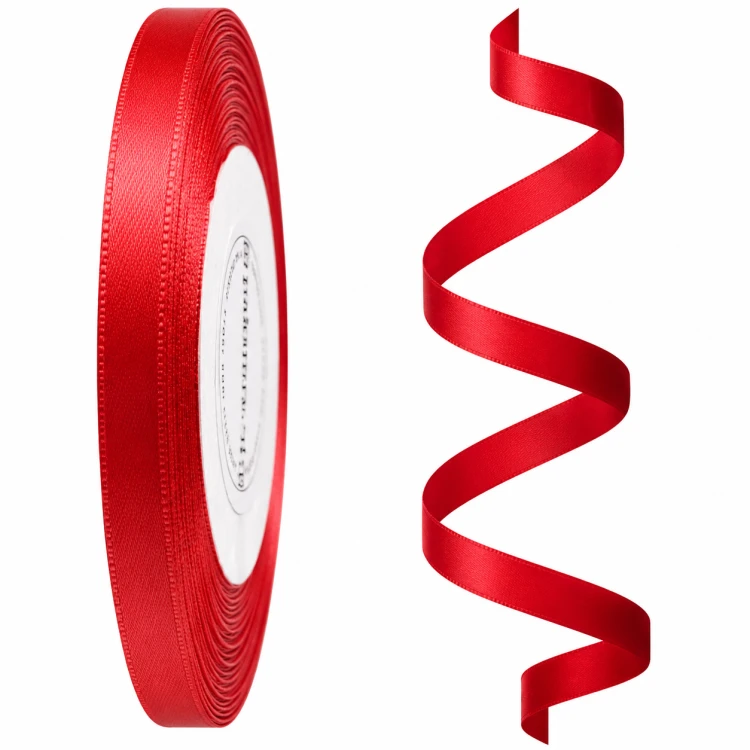 Wstążka tasiemka satynowa 6mm x 32m CZERWONA.png