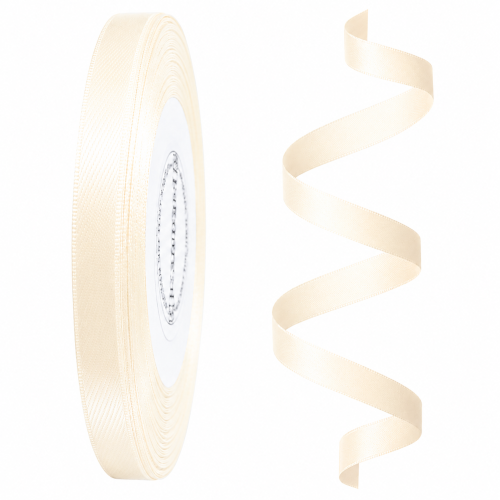 Wstążka tasiemka satynowa 6mm x 32m kremowa.png