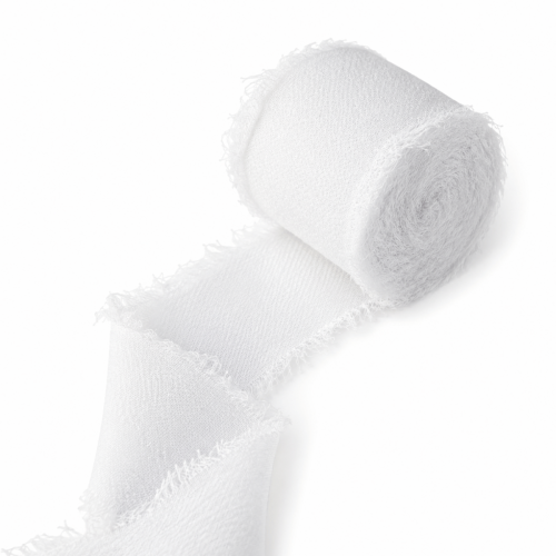 Wstążka szyfonowa ręcznie rwana do dekoracji 4cm 5m czysta biel.png