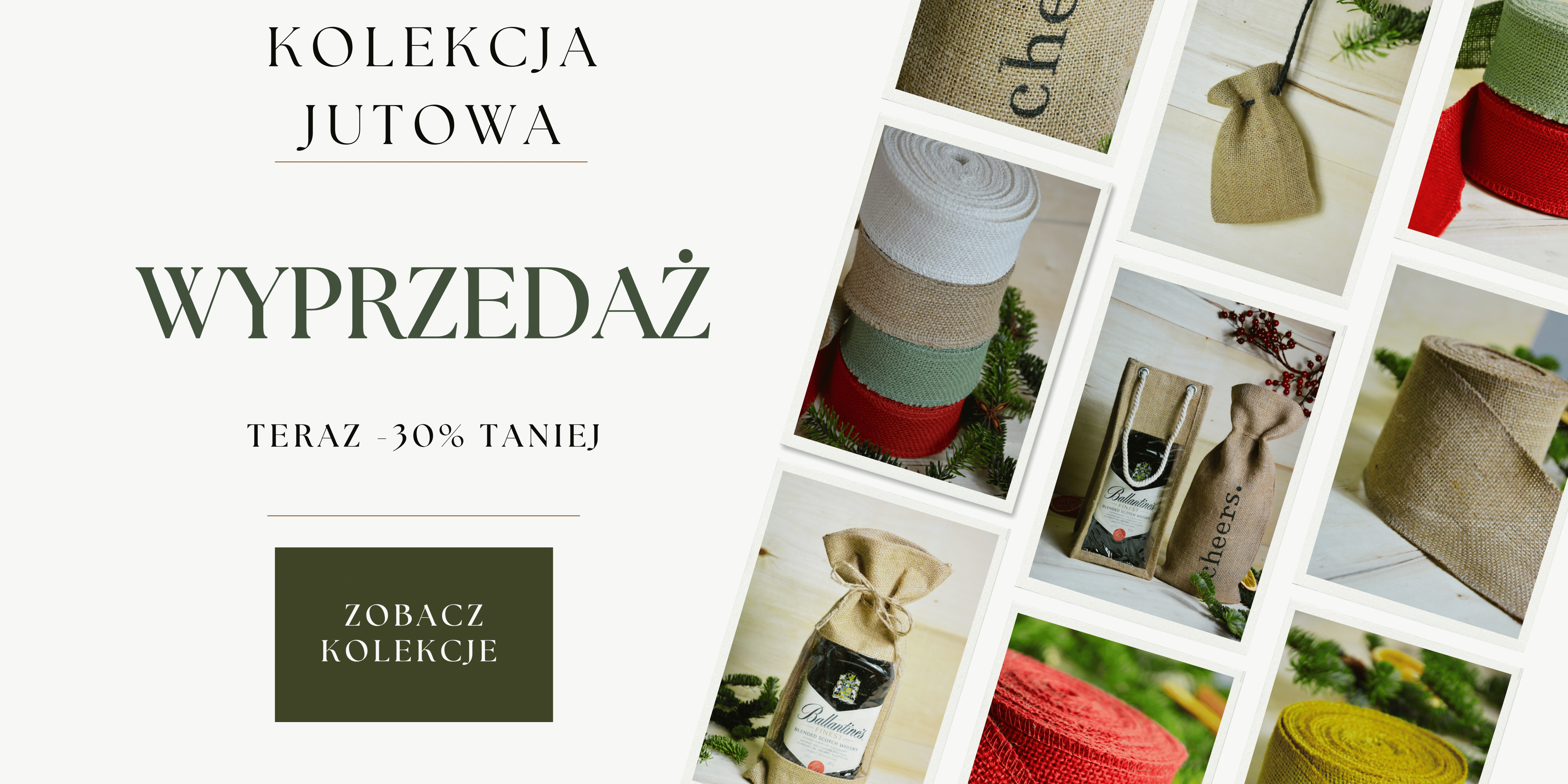 Wyprzedaż kolekcja jutowa